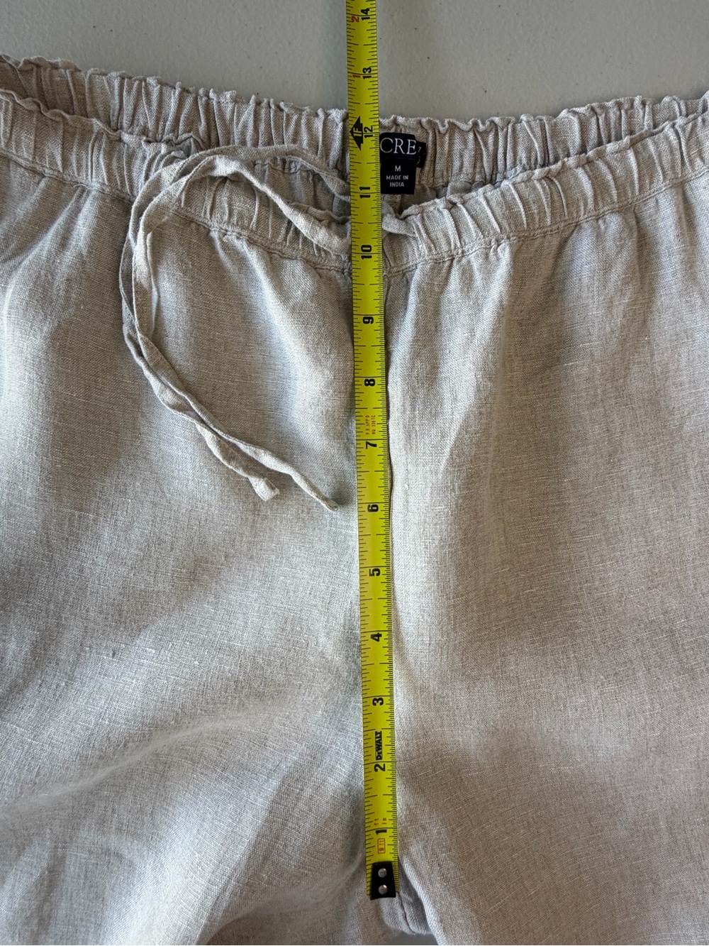 J.Crew Soleil Pant in Linen Flax Size M Pull-On Wide Leg Pants - Picture 10 of 12